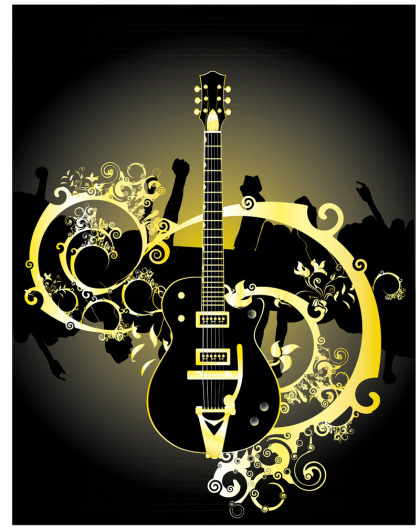 What about some more vector guitars and swirls? jt004pq What about some more vector guitars and swirls?