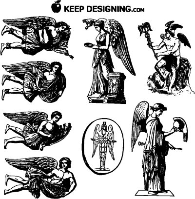 Vintage Winged Angels by KeepDesigning.com vintage-winged-angel-vectors-free-keepdesigning Vintage Winged Angels by KeepDesigning.com