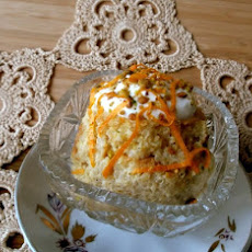 Baked Quinoa Pudding with Persimmon and Pistachios