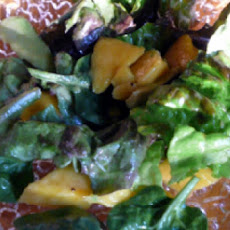 Avocado and Mango Salad with Passion Fruit Vinaigrette