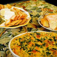 Hot Cheesy Artichoke Dip Appetizer