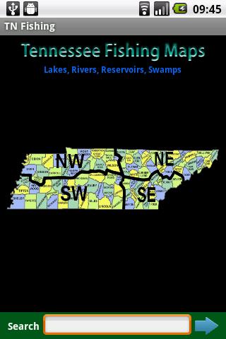 Tennessee Fishing Maps - 12.5K