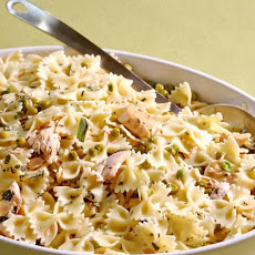Farfalle with Salmon, Mint, and Peas