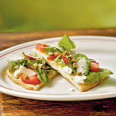 Strawberry, Pistachio, and Goat Cheese Pizza