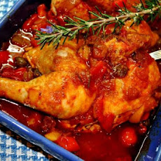 Chicken With Sweet Peppers and Tomato