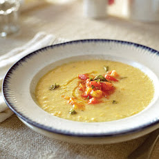 Corn Soup with Fresh Tomatoes