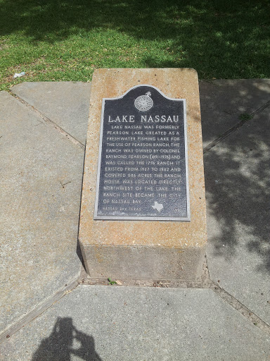 History of Lake Nassau Plaque