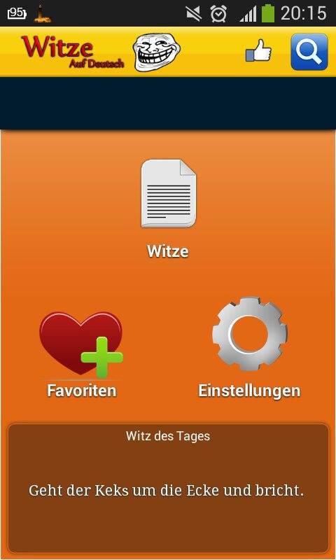 Android application Witze Auf Deutsch screenshort