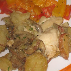 One-Pan Chicken and Potatoes Weeknight Meal