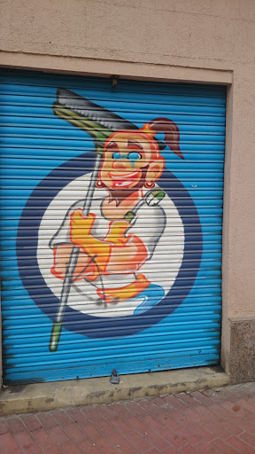 Genie and the Brush Graffiti 