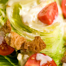 Twisted Iceberg Lettuce Salad With Warm Gorgonzola Dressing