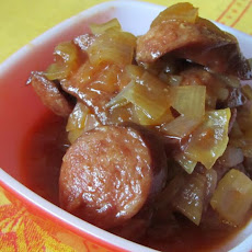 Slow Simmered Sweet and  Sour Kielbasa