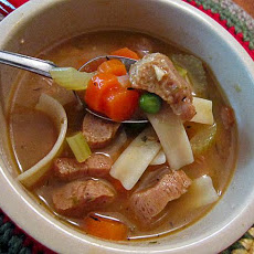 Vegan No Chicken Noodle Soup