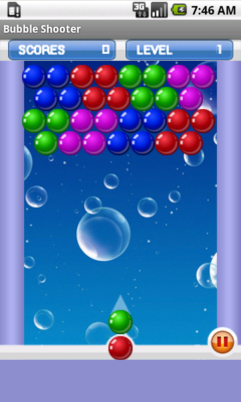 Android application Bubble Shoot screenshort