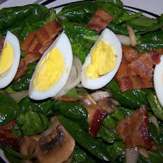 Spinach Salad With Warm Bacon Dressing