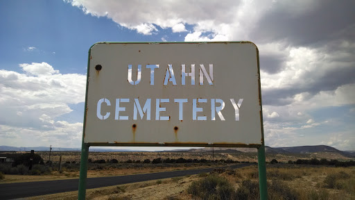 Utahn Cemetery Sign