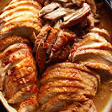 Brined Dijon Turkey with Pan Gravy
