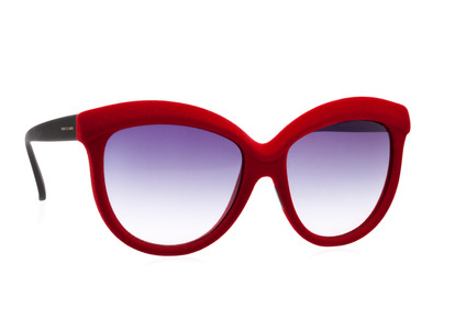 gafas rojas