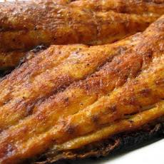 Charcoal-Grilled Blackened Red Snapper