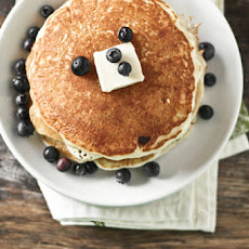 Pancakes with Blueberry Maple Syrup!