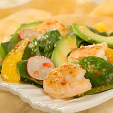 Shrimp & Avocado Spinach Salad