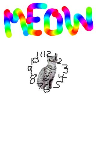 Cat Clock Meow Widget 2.0