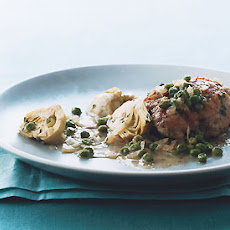 Braised Chicken with Artichokes and Peas