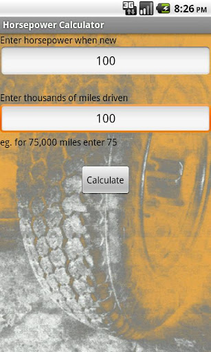 Horsepower Calculator