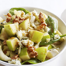 Chopped Apple Salad With Toasted Walnuts, Blue Cheese and Pomegranate Vinaigrette