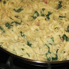 Spinach and Bacon Noodle Toss