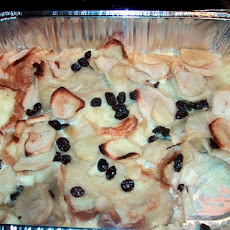 Bird's Apple Bread Pudding (Flambe')