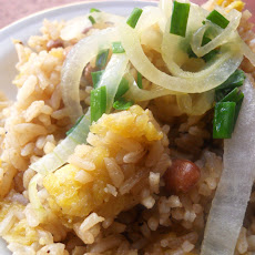 Moro de Coco y Gandules (Rice with Coconut Pigeon Peas)