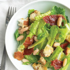 Romaine Salad with Crispy Prosciutto and White Beans