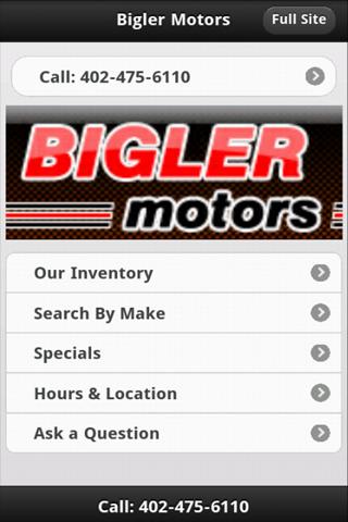 Bigler Motors App
