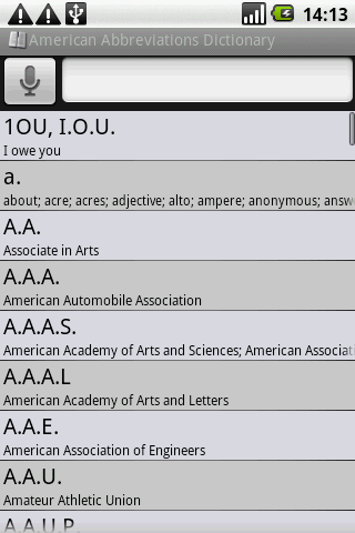 BKS American Abbreviations