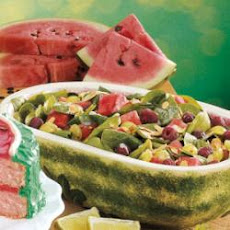 Watermelon Spinach Salad