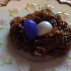 No Bake Bird's Nest Cookies