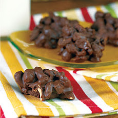 Triple Chocolate-Covered Peanut Clusters