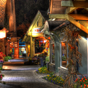 Beautiful Shopping by Greg Mimbs - City,  Street & Park  Markets & Shops ( lights, shops, buildings, tennessee, shopping, gatlinburg, smoky mountains )