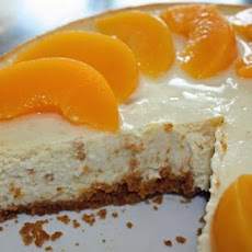 Peach Cheesecake with Gingersnap Crust