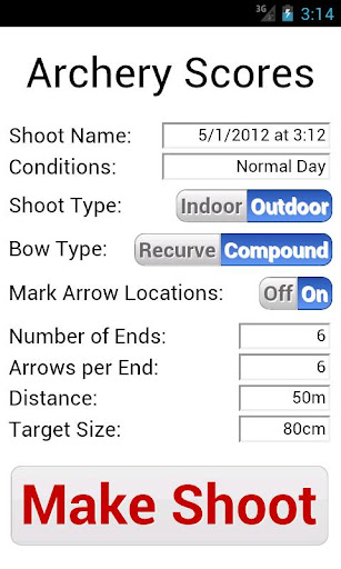 College Archery Scores