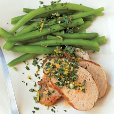 Pork Tenderloin with Orange-Parsley Topping