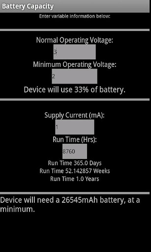 Battery Capacity