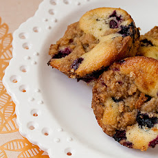 Polenta-Blueberry Cakes