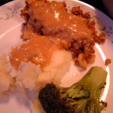 Lentil-Walnut Loaf With Gravy