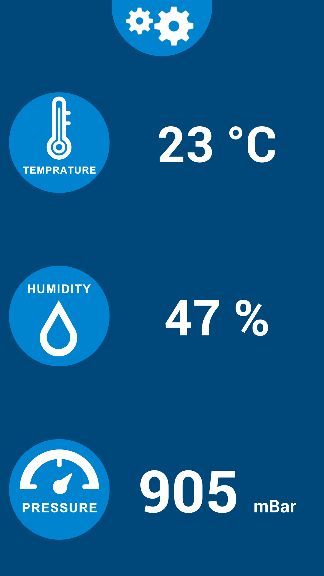 Android application Thermometer Galaxy S4 screenshort