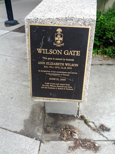 Ann Elizabeth Wilson Memorial Gate