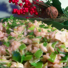 Leek and Green Garlic Risotto