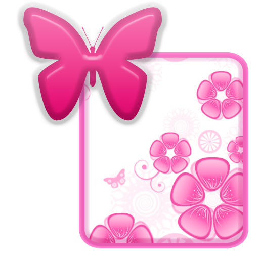 KB SKIN - Butterfly Flower LOGO-APP點子