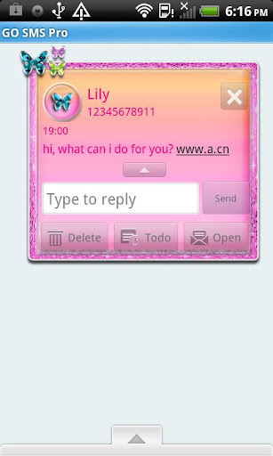 【免費個人化App】GO SMS THEME/PinkSerenity-APP點子